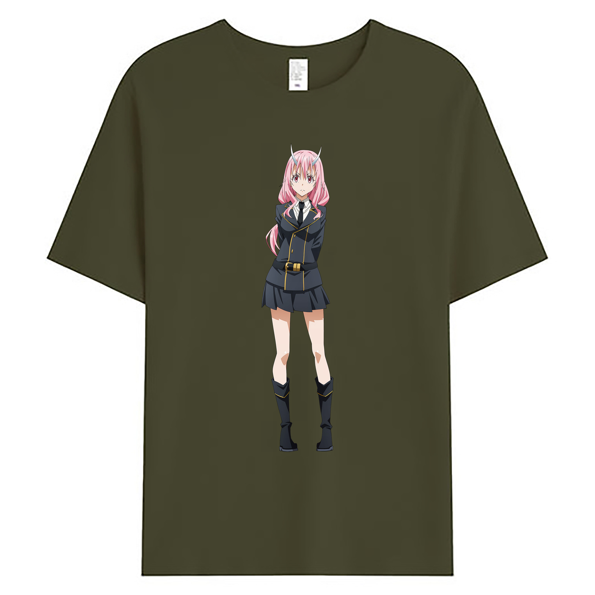 （画像用） 転スラ Regarding Reincarnated to Slime 綿100％ メンズ半袖Tシャツ｜肌触りやわらか＆通気性
